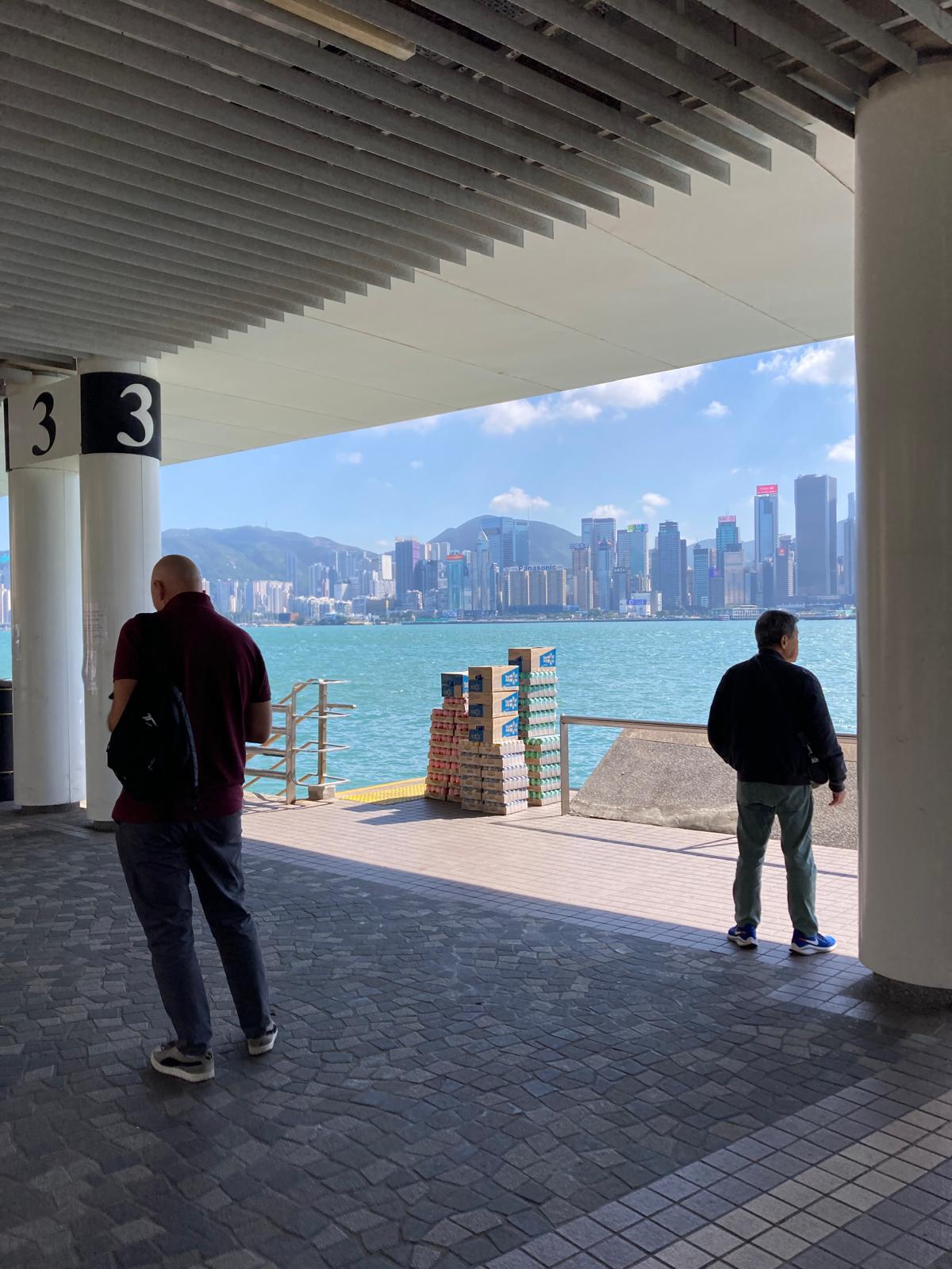 Photo by Vanessa Yeung: Drinks to be delivered onto a yacht